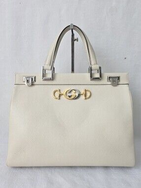 Auth Gucci Interlocking GG Zumi Medium Tote Bag